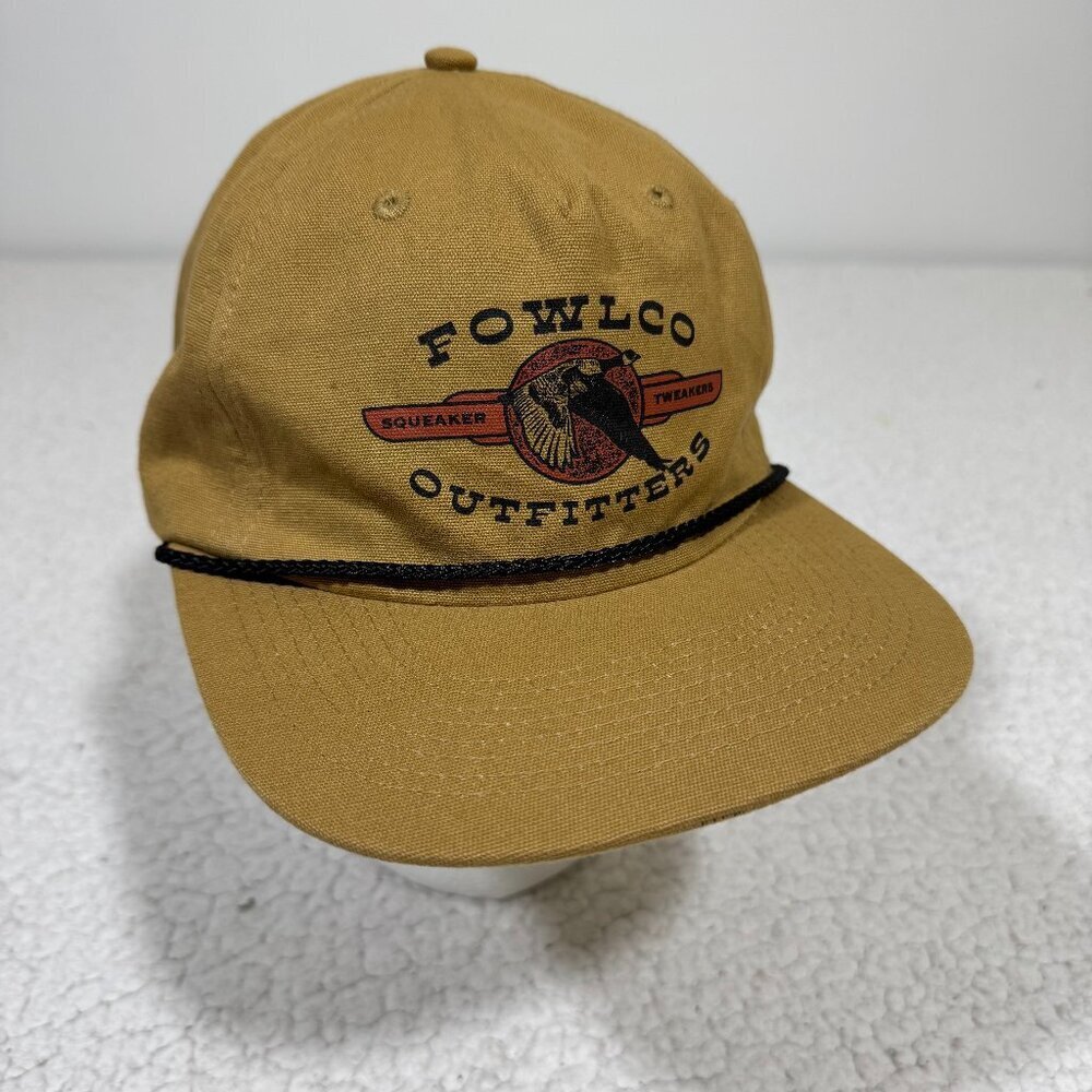 Fowl Co The Roper Buckthorn Squeaker Tweaker Snap Back Hat One Size Flat Bill